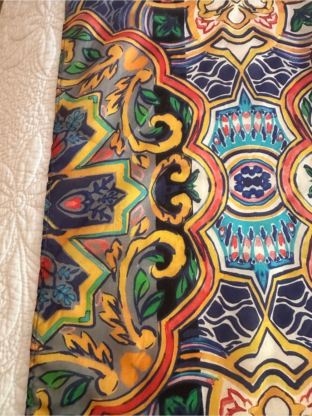 Johnny Was Silk Scarf - Picture 5 of 7